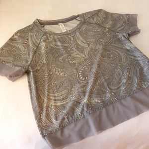 Lululemon paisley crop top